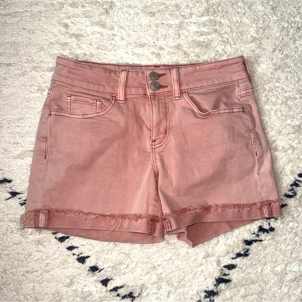 Women's Pink Denim Shorts